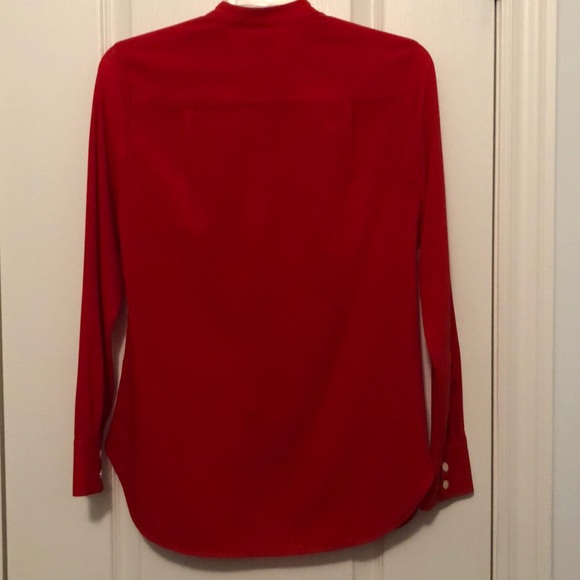 J Crew Factory drapey tuxedo blouse sz xs - Picture 6 of 6